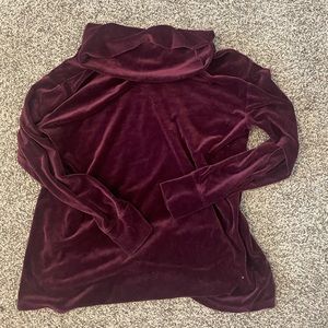 Velvet maroon sweater